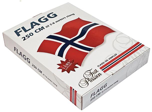 Norsk flagg  200X145cm 100% polyester 